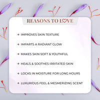 Just Herbs Saffron + Malai Nourishing Body Milk Lotion- 300ml & Just Herbs Tinted Lip Balm 4 g (Cherry) Combo