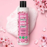 Love Beauty & Planet Cherry Blossom & Tea Rose Indulging Body Wash|Floral Shower Gel for Soft Skin,200ml