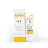 UV Doux D-Tan Aqua Sunscreen Lotion Enriched with Enriched with 3% Niacinamide, 2% Vitamin C, 1% Hyaluronic Acid, 1% Ceramide, Aloe Vera & Vitamin E | SPF 50 PA++++ Broad Spectrum, 50 ml