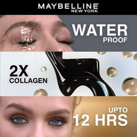 Maybelline New York Mascara, Volumizing & Lengthening, Waterproof, Black, Volume Express Colossal, 10ml (Pack of 2)