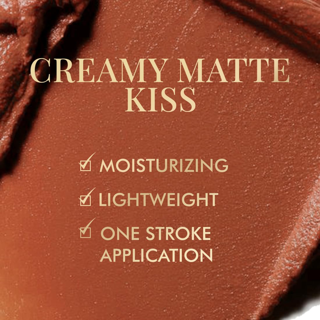 mCaffeine Shades Creamy Matte Kiss Bullet Lipstick | Moisturizing & Lightweight | Comfortable, Non-drying & Long Stay Lipstick | Infused with Cocoa Butter & Vitamin E | Lipstick | 3.5 g - Choco Melt