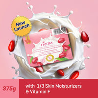 Fiama Moisturizing Soap Bar, Japanese Hokkaido Milk & Goji berry, Soap Pack of 3, Non-Sticky Moisturized Skin, 1/3rd Skin Moisturizers, Vitamin F, Fragrant Freshness