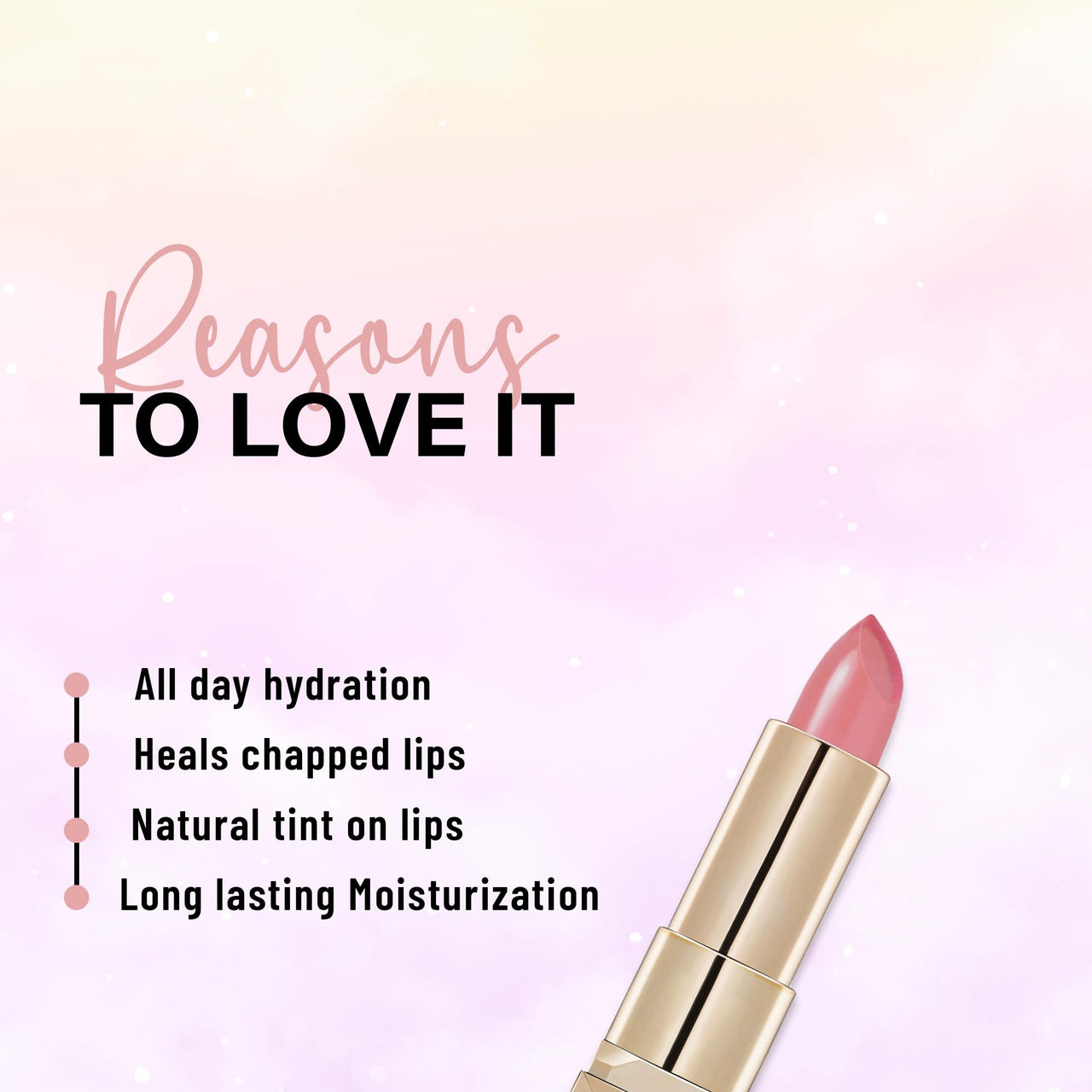 Seven Seas Gel Lipstick Lips Moist Smooth Feel Glossy Finish Lipstick Long Lasting Moisturising Gel Lips(3.8g)