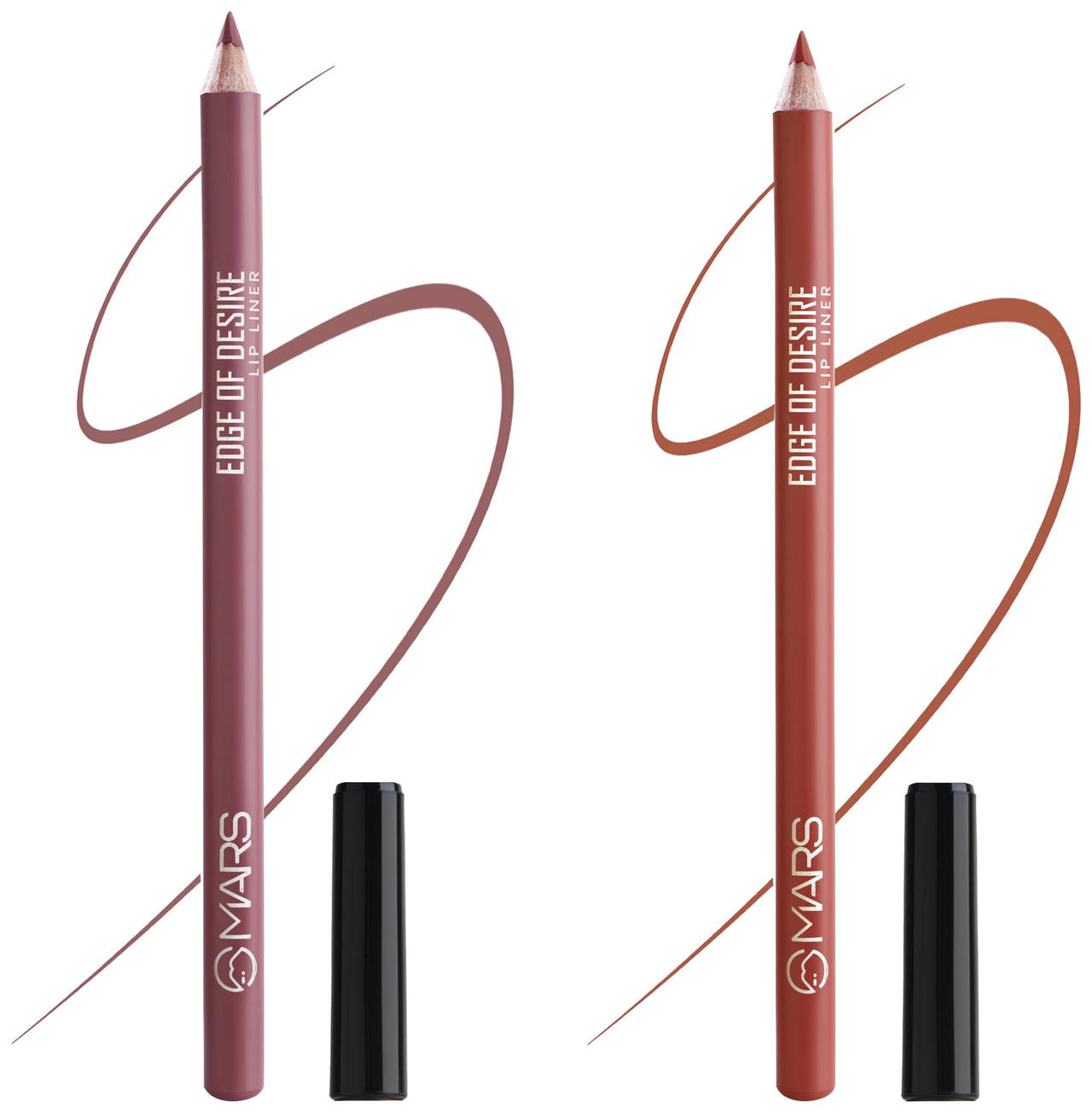 MARS Matte Lip Liner | One Swipe Smooth Application | Long Lasting Lip Pencil (1.4gm) (18-MAUVE MAGIC) Matte Lip Liner | One Swipe Smooth Application | Long Lasting Lip Pencil (1.4gm) (15-MUDDY BRICK)