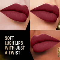 LAKMÉ Forever Matte Lipstick, Made With French Rose Oil Extracts, Burgundy Bloom, 4.5G