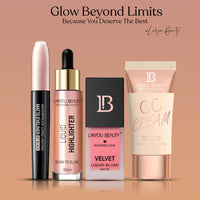 Lakyou Beauty Born to Glow Liquid Highlighter | Gold | 30ml | Radiant Luminous Finish | Buildable & Long-Lasting