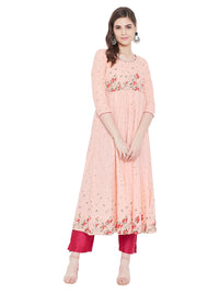Poshak Hub Women's  Cotton Anarkali Kurta