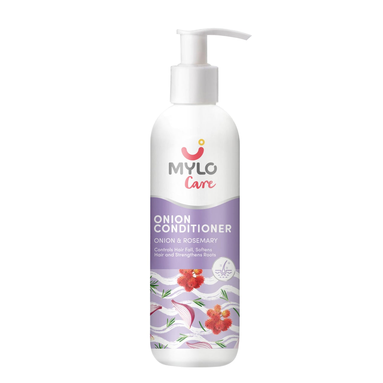 Mylo Care Anti Hair Fall Conditioner (200 ml) with the Goodness of Red Onion, Strengthens Hair and Stimulates Growth|All natural|No Sulphate & Silicones|No Parabens|No Mineral Oil