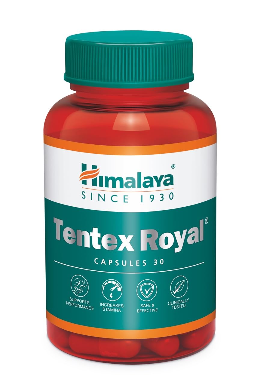 Himalaya Tentex Royal for Men | 30 Capsules | Herbal Formulation I Helps Improve Physical Performance I Clinically tested I Improves Strength & Stamina