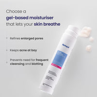 RE' EQUIL Oil Free Mattifying Moisturiser | Boosts Hydration, Refines Enlarged Pores | Prevents Acne Breakouts | For Oily, Acne Prone Skin | 50g