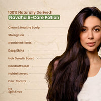 Nat Habit Aloe Peanut Navdha Shampoo - Natural Cleanser for Women & Men, Locks Intense Moisture, Renders Sheen, For Daily Hair Softness, 250ml