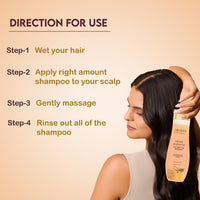 Jovees Herbal Henna & Ginseng Anti Hair Loss Shampoo | For Hair Growth 300ml & AHA Natural Fruit Extracts Herbal Conditioner | Gives Smooth, Silky And Tangle Free Hair 300ml (Pack of 2)