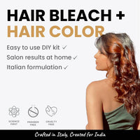 2.Oh! Italian Caramel Brown Semi-Permanent Hair Color DIY Kit With Bleach, Plex & Argan Oil for Highlights - Lightening Kit for Women & Men