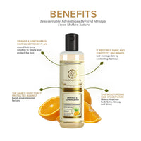 Khadi Natural Orange & Lemongrass Herbal Hair Conditioner for Frizzy and Damaged Hair, All Types, 210 Millilitre