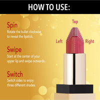 Blue Heaven 2 in 1 Festive Lipstick | Dual Shade | Ultra Lightweight Soft Matte Finish | Long Stay Comfort Wear Lipsticks for Women |C8| 4gm