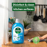 Dettol Liquid Disinfectant for Personal Hygiene, Surface Disinfection, Floor Cleaner (Menthol Cool, 550ml)