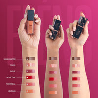 FLENC Flénc Ritzy Liquid Glossy Lipstick For Women, 12 Hrs Long Lasting Liquid Lipstick With Intense Pigment, Waterproof, & Smudge Proof Lipstick Formula In Caramel Nude Hue, 10 Ml- HELSINKI 7524C