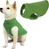 Gooby Stretch Fleece Vest Dog Sweater - Grass Green, X-Small - Warm Pullover Fleece Dog Jacket - Winter Dog Clothes for Small Dogs Boy - Dog Sweaters for Small Dogs to Dog Sweaters for Large Dogs X-Small Length (7