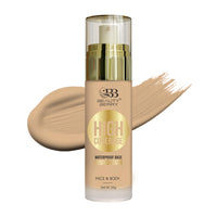 Beauty Berry High Coverage Waterproof Base Foundation | Oil Free, Long Wearing & Lightweight Foundation | Full Coverage Foundation for Face Makeup Enriched with Jojoba Seed Oil (04 - Natural Nude, 55g)