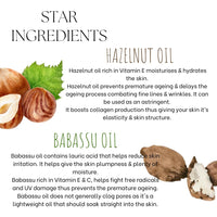 EcoBerry Hazelnut & Babassu Cleansing Oil For Dry Skin, Astringent, Increases Collagen production, Protects Against UV, Non-greasy, Natural & Handmade, Mineral Oil Free, Preservative Free, Vegan