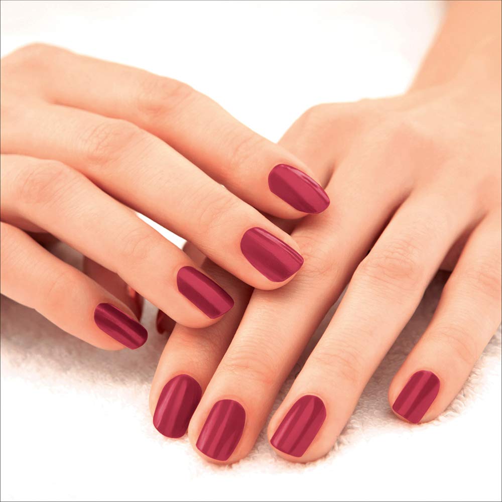 Lakmé 9to5 P+G Nail Color Smokey Crimson 6ml & Lakmé 9 to 5 Primer + Gloss Nail Colour Combo
