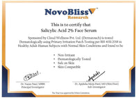 DERMATOUCH Salicylic Acid 2% Seboclear w/w 1% Face Serum | For Acne & Blackheads | Specially for Acne-prone & Oily Skin | 18ml