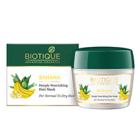 Biotique Banana Deeply Nourishing Hair Mask For Normal To Dry Hair, 175G & Onion Black Seed Hair Mask, Ideal For Hair Fall Control, 175G | Hair Nourishment, Hairfall Control, 350 Gram