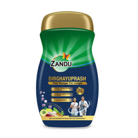 Zandu Dirghayuprash: Anti Age Action* with Vayasthapan Mahakashaya Herbs, goodness of Chyawanprash for 3 way immunity action*| Boosts Energy, Strength, Stamina | Helps Strengthens Bones & Joints| Scientifically Proven | 900 GM