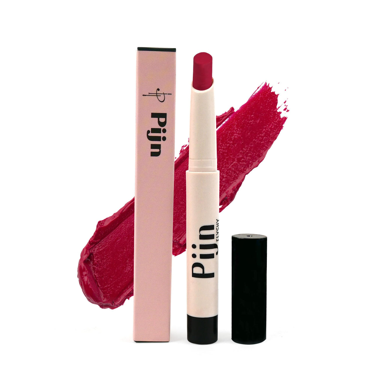 Pijn Luxe Comfy Matt Lipstick Bright Pink | 12HR Long-Lasting, Smudge-Proof & Waterproof | Lightweight, Smooth Matte Finish With Vitamin E & Lip Repair | Lipstick for Women