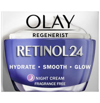 Olay Regenerist Retinol 24 Night Cream l Renews and Resurfaces Skin Overnight l No Redness or Irritation | Fragrance Free l Normal, Oily, Dry and Combination Skin l 50g (Pack of 2)