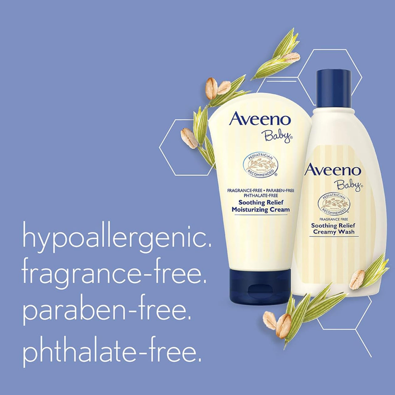 Aveeno Baby Soothing Relief Moisture Cream 227g | 24-Hour Protection for Dry, Itchy or Sensitive Skin | Natural oat extract | Fragrance-free, paraben-free, Hypoallergenic | US #1 Pediatrician recommended