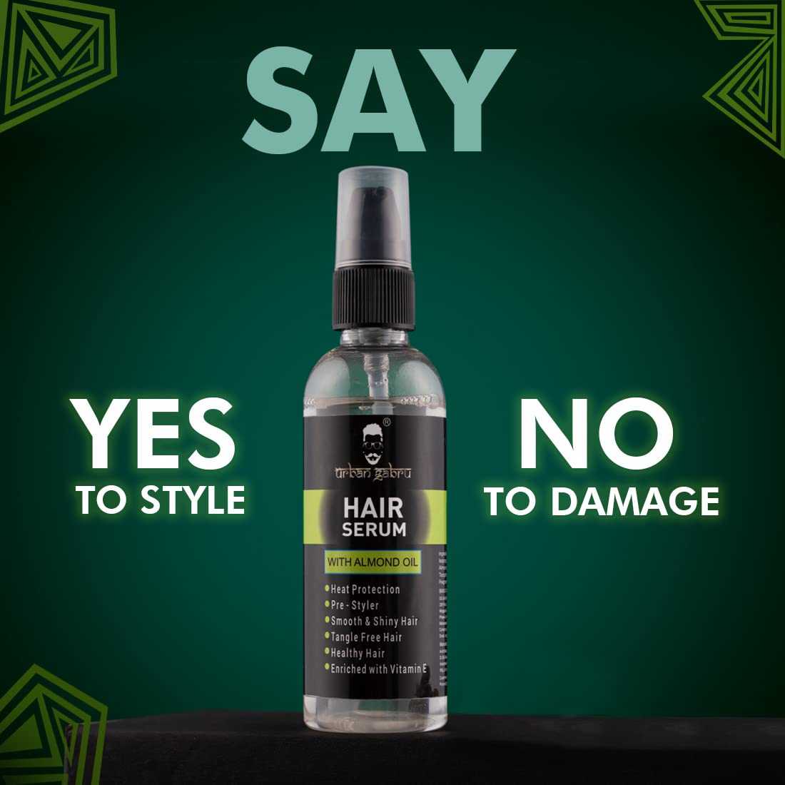 Urbangabru Hair Volumizing Powder Wax (10 GM) + Hair Serum (100 ML) - Hair Styling Combo Kit