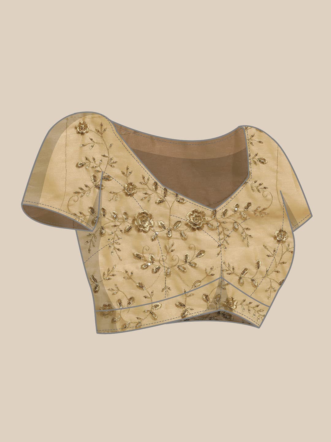 Sunderani Women's  Designer Black Georgette Embroidered Fashion Designing Saree for Women (Sund KK BLACK)