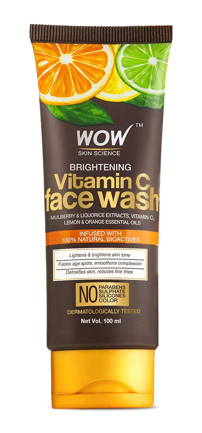 WOW Skin Science Vitamin C Face Wash Tube with Vitamin C Mist Toner Combo - Net Vol 300mL