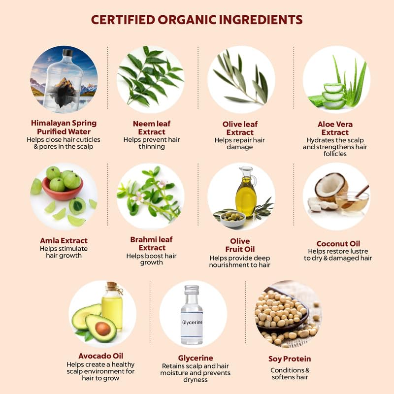 Indus Valley organic shampoo and Conditioner for hair care (Daily Care Shampoo, 200 ml (Pack of 1))