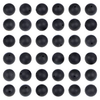 210pcs Natural Crystal Beads Stone Gemstone Round Energy Healing Loose Beads with Stretch Cord for Jewelry Making Bracelets Anklets (8mm 140pcs, Matte Black Onyx) 8mm 140pcs