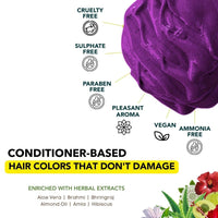 paradyes Top-Up Semi-Permanent Amethyst Plum Diy Conditioner Based Hair Colour, 120 Gm,All,Unscented,1 Count