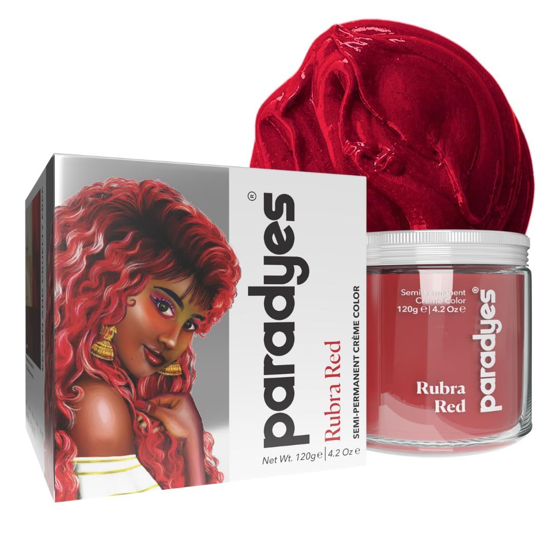 paradyes Top-Up Semi-Permanent Rubra Red Diy Conditioner Based Hair Colour, 120 Gm,All,Unscented,1 Count