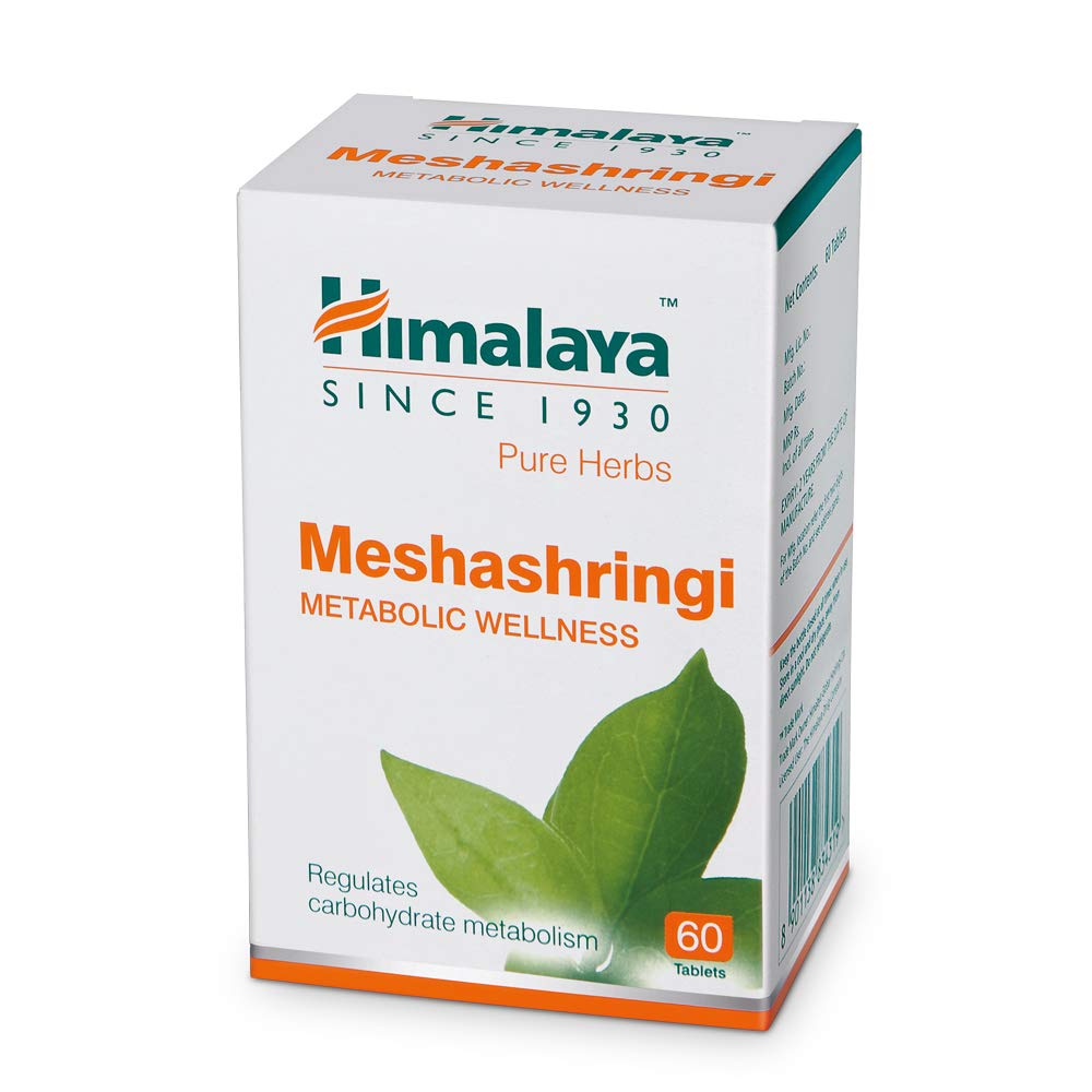 Himalaya Wellness Pure Herbs Neem Skin Wellness Controls acne Tablets 60 Count & Himalaya Wellness Pure Herbs Meshashringi Metabolic Wellness 60 Tablet