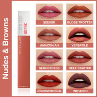 Maybelline New York Liquid Matte Lipstick, Long Lasting, 16hr Wear, Superstay Matte Ink, Founder, 5ml