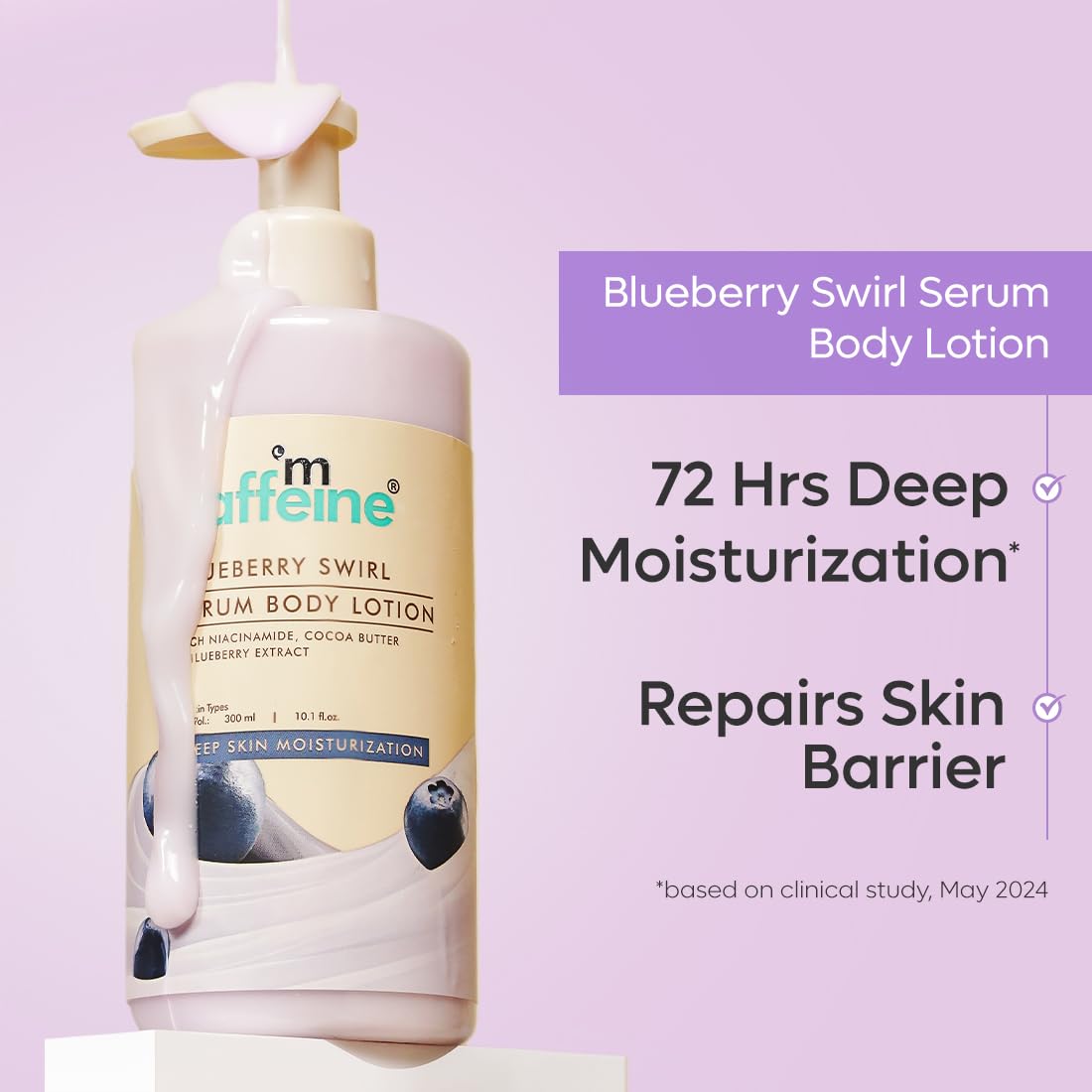 mcaffeine Blueberry Escape Bath & Body Gift Kit|Body Wash, Body Lotion, Teal Loofah|Gift Set For Men And Women|Pampering Kit For Birthday, Anniversary & All Special Occasions| 100% Vegan