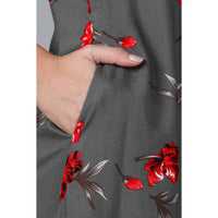 in. fuse by Shoppers Stop Printed Rayon Round Neck Womens Hi Low Kurta