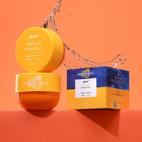 Aqualogica Glow+ Hydra Gel Moisturizer with Vitamin C & Papaya | 24-Hour Intense Hydration | Weightless Water-Like Gel Texture | Non Sticky & Quick Absorbing for Glowing Skin | 200 g