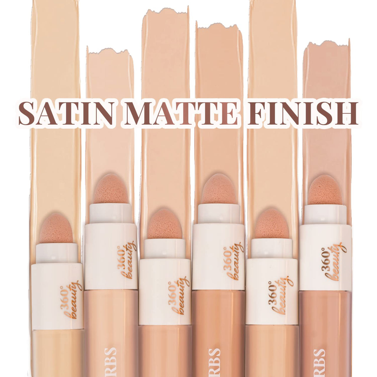 Just Herbs Concealer for Face Makeup With Liquorice Root Dewy Finish, Full Coverage Ultra Blendable Dark Circle Spot Brightening and Correcting Concealer 6ml (Procelain)