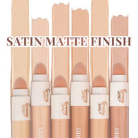 Just Herbs Concealer for Face Makeup With Liquorice Root Dewy Finish, Full Coverage Ultra Blendable Dark Circle Spot Brightening and Correcting Concealer 6ml (Procelain)