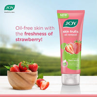 Joy Oil Control Face Care Combo With Strawberry Face Wash 150ml & Scrub 200ml For Oily Skn (Combo Pack) (2 Items in the set)