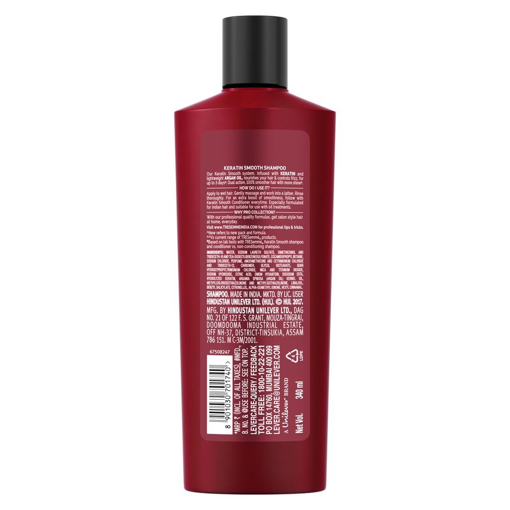 Tresemme Keratin Smooth Shampoo, 340Ml And Hair Fall Defense Shampoo, 340Ml