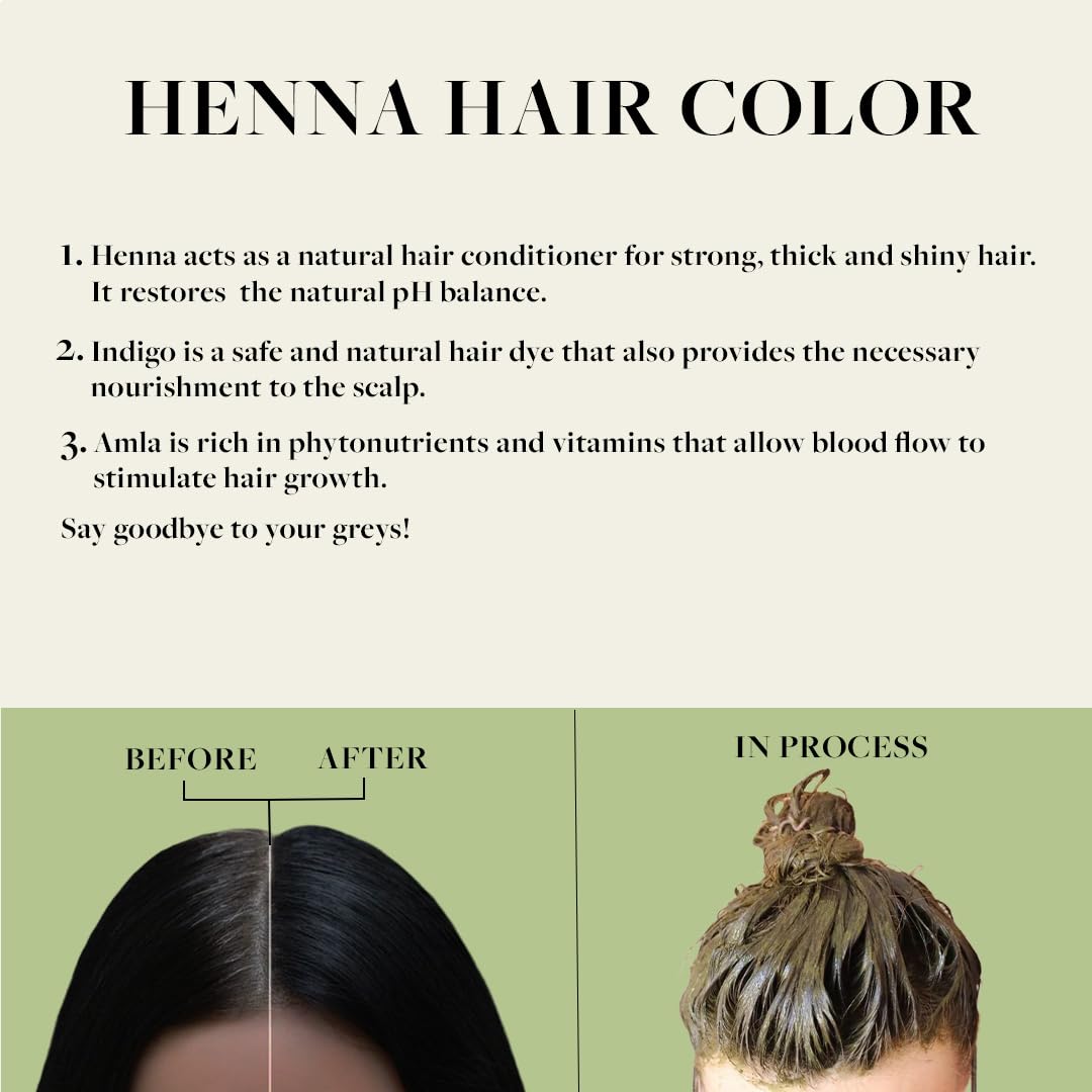 Sadhev Ayurvedic Heena Powder 100% Organic Plant-Based Natural Henna Powder For Hair - 100g (Pack of 1) - Single Process