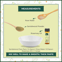 INDUS VALLEY Rejuvenating Ubtan Face Pack Sandalwood, Rose Water, Rosemarry Oil | Beauty Gift Set (30g, 30+5ml)