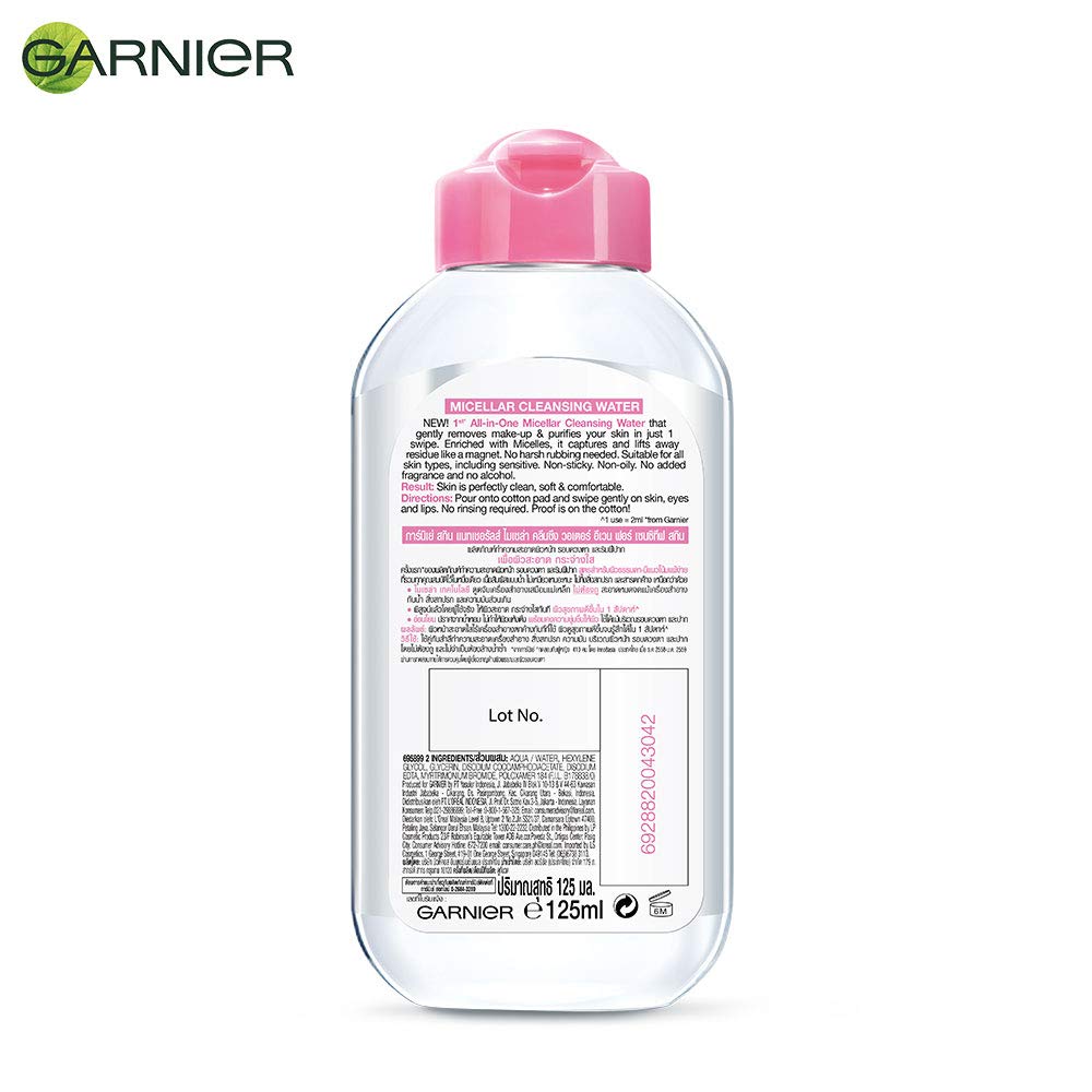 Garnier Skin Naturals Micellar Cleansing Water, 125Ml+ Men Oil Clear Deep Cleansing Facewash, 100G